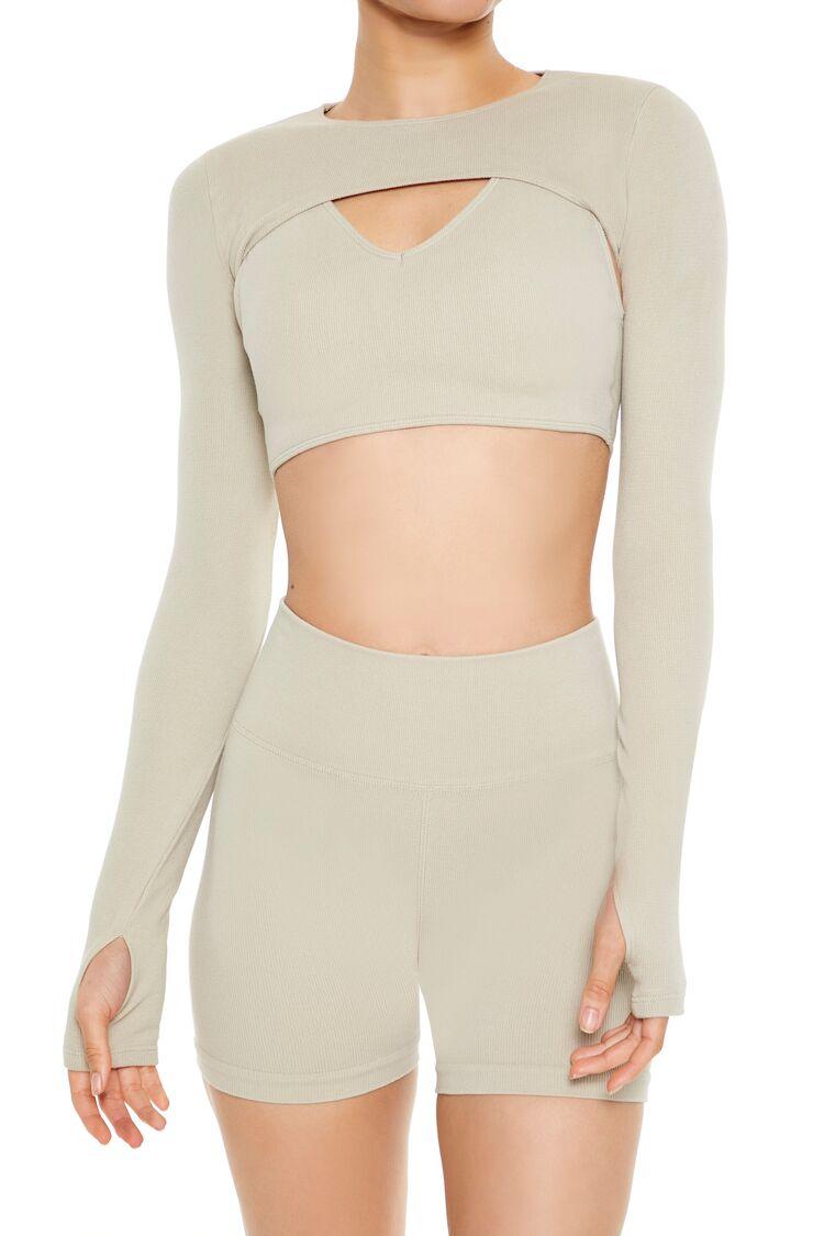 Dikişsiz Bolero Crop Top