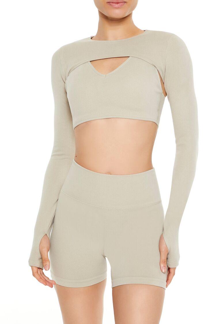 Dikişsiz Bolero Crop Top
