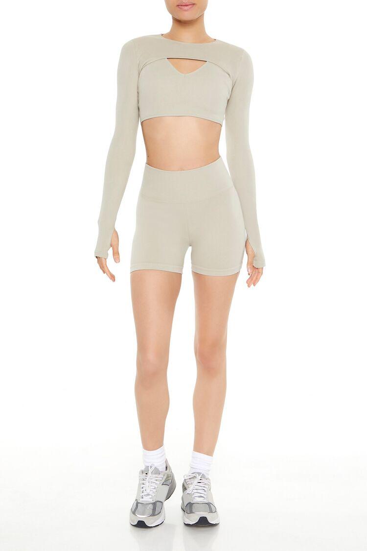 Dikişsiz Bolero Crop Top
