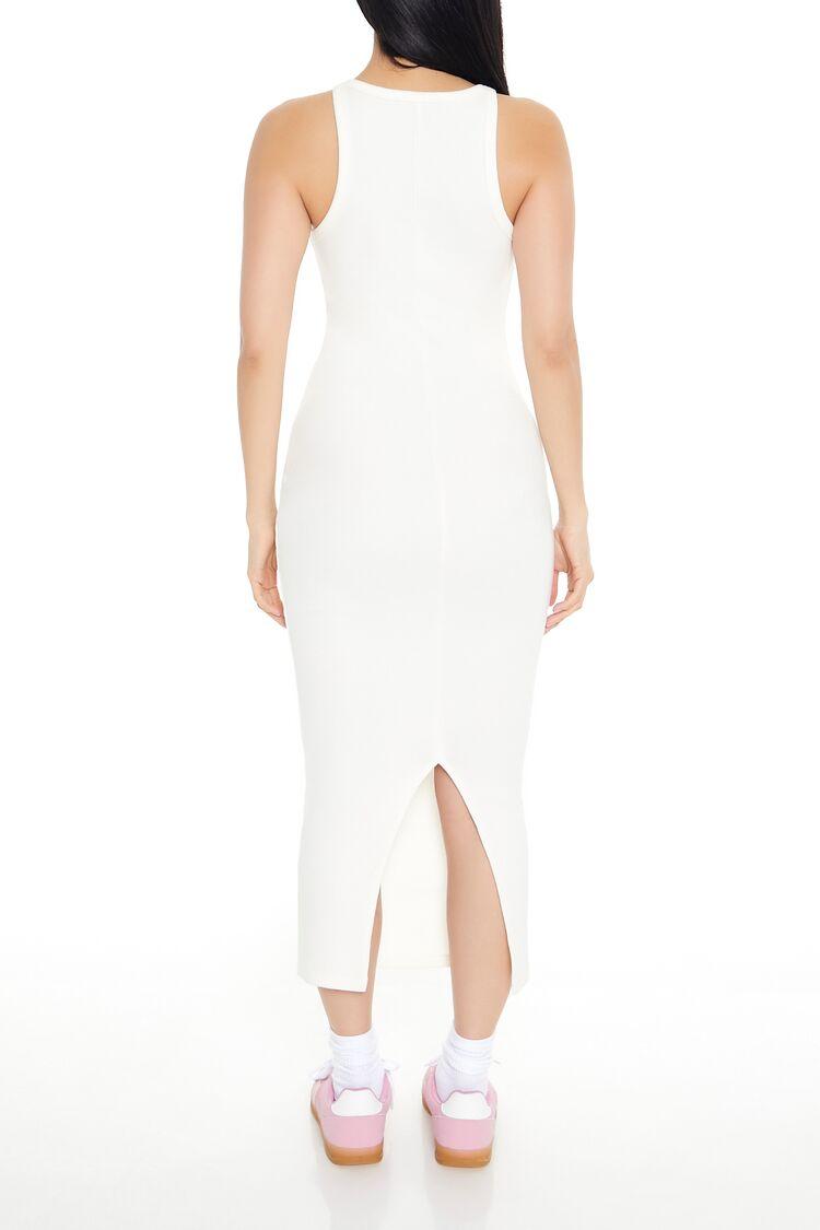 Ribanalı Bodycon Kısa Askılı Midi Elbise