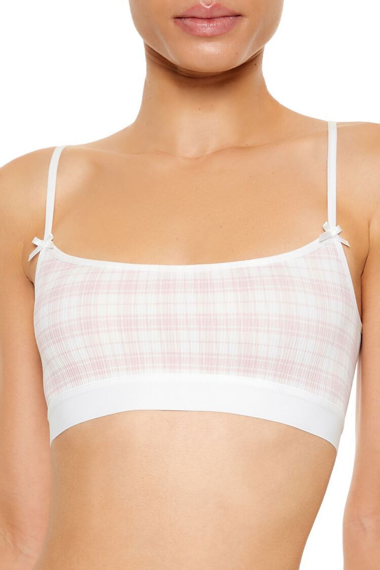 Dikişsiz Ekose Desenli Fiyonk Bralet