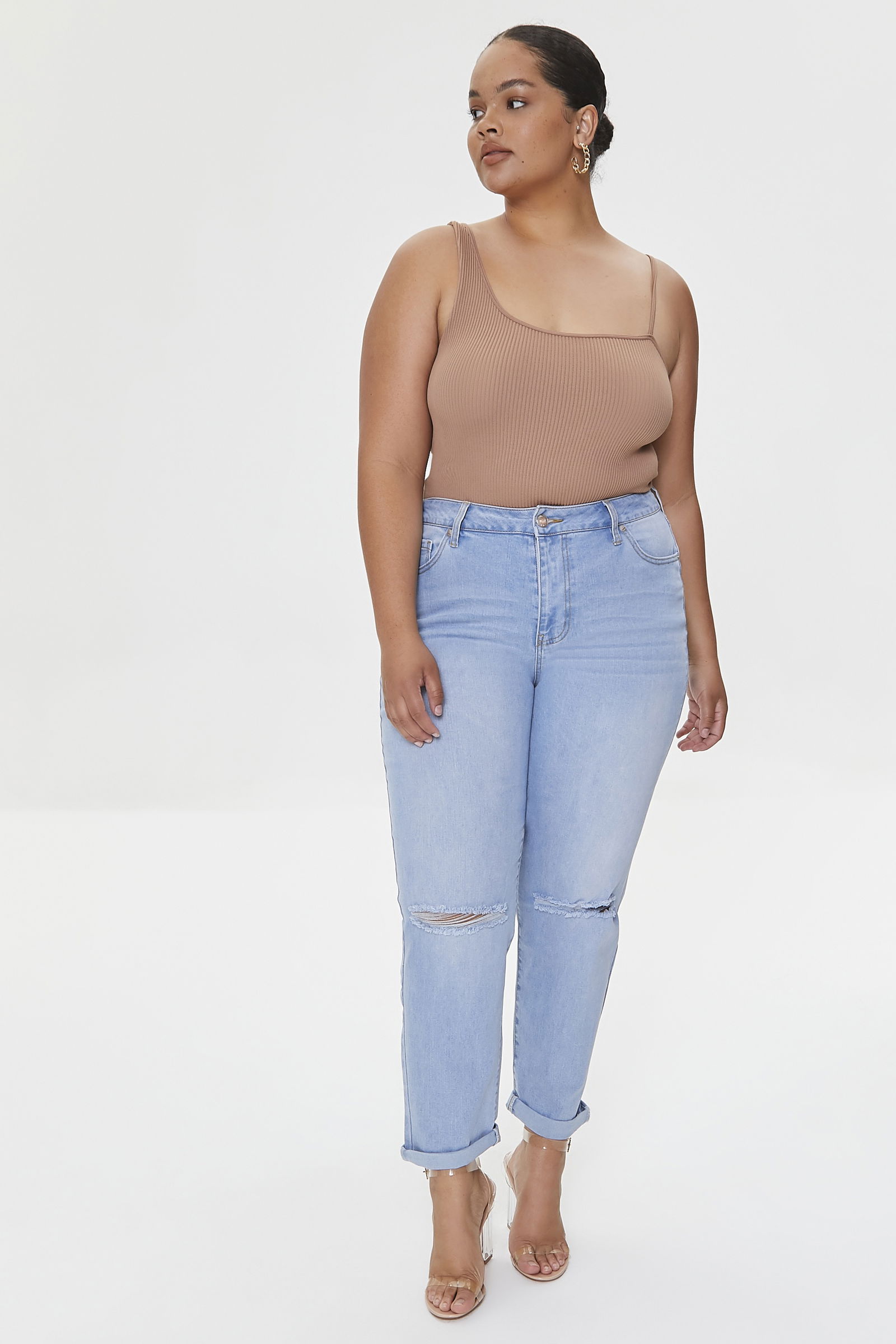 Plus Size Boyfriend Jean Pantolon